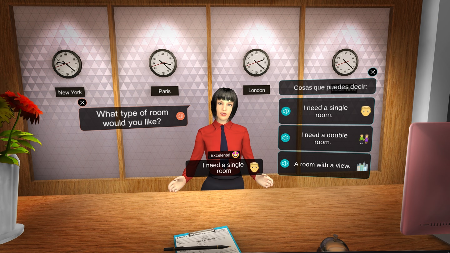 Mondly: Practice Languages in VR 4 Mondly: Practice Languages in VR تصویر 4