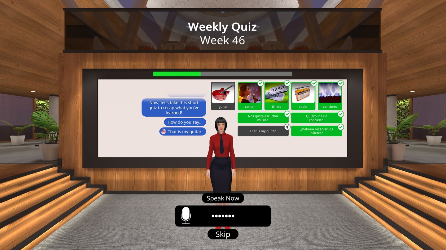 Mondly: Practice Languages in VR 2 Mondly: Practice Languages in VR تصویر 2