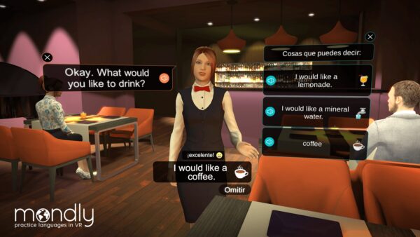 Mondly: Practice Languages in VR