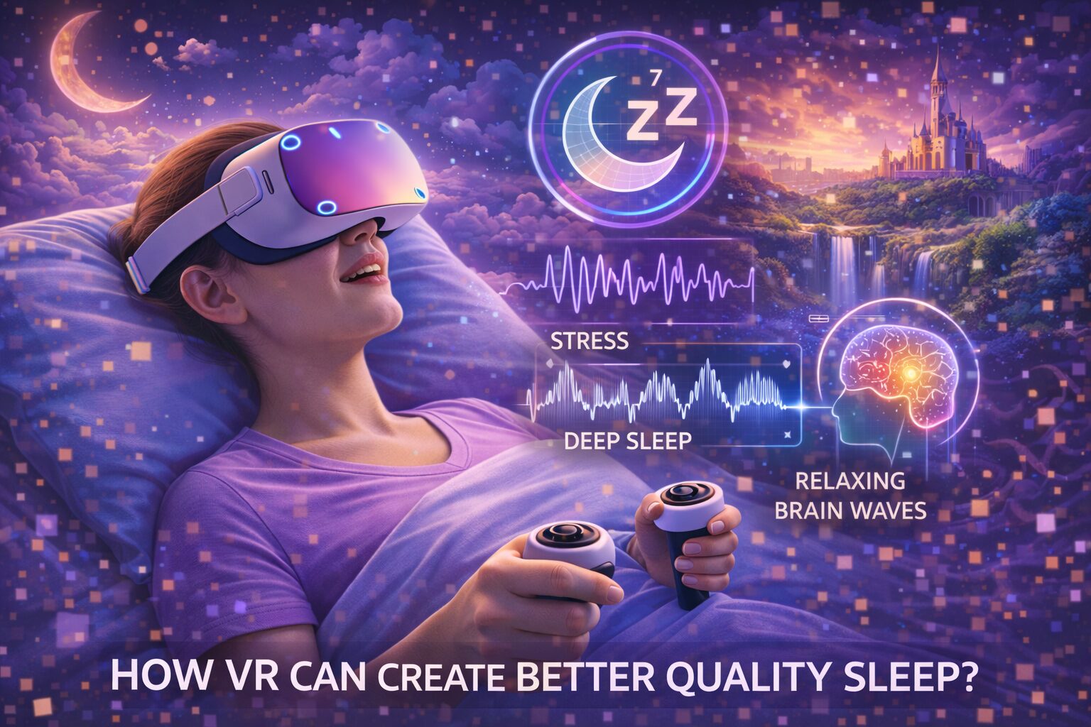 خواب باکیفیتتر با VR: کشف راز خواب عمیق و آرامشبخش 1 ChatGPT Image Feb 13 2026 03 50 25 PM