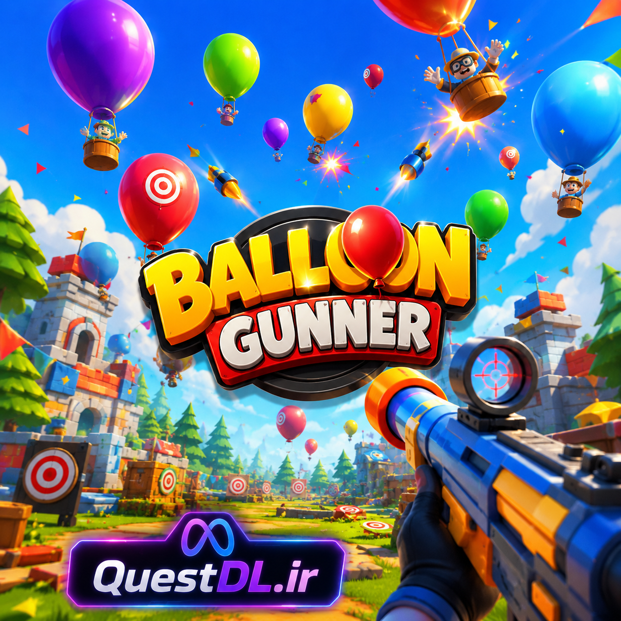 بازی Balloon Gunner 1 بازی Balloon Gunner